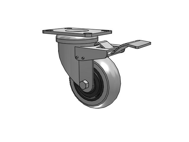 2-1/2" Tread Widt Details about   1 Albion WK082535 8" Wheel Diameter FBB Caster Face Brake Kit 