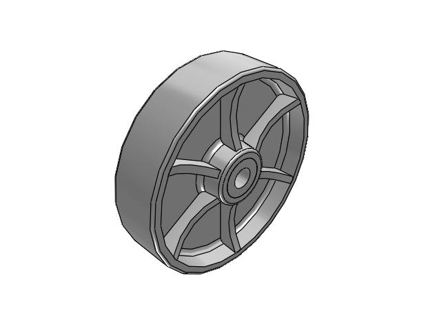 2-1/2" Faultless Sintered Iron Wheel 1-4965 