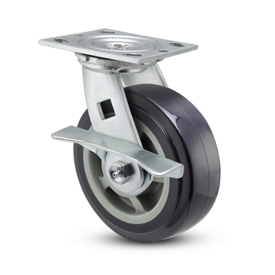 E-Line 2 Inch Wide Polykat Thermo-Urethane Wheel Casters