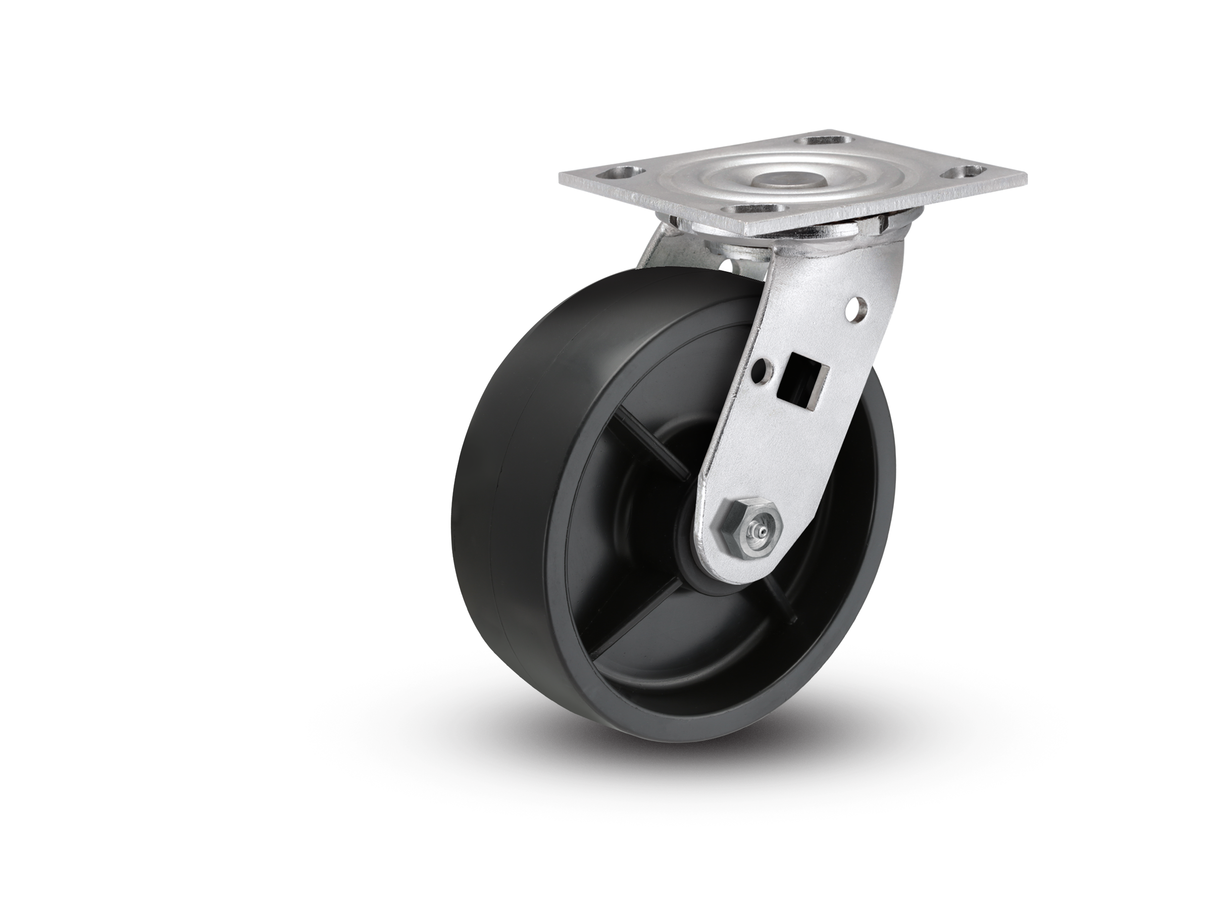 E-Line Stainless 2 Inch Wide Polypropylene HD Wheel Casters