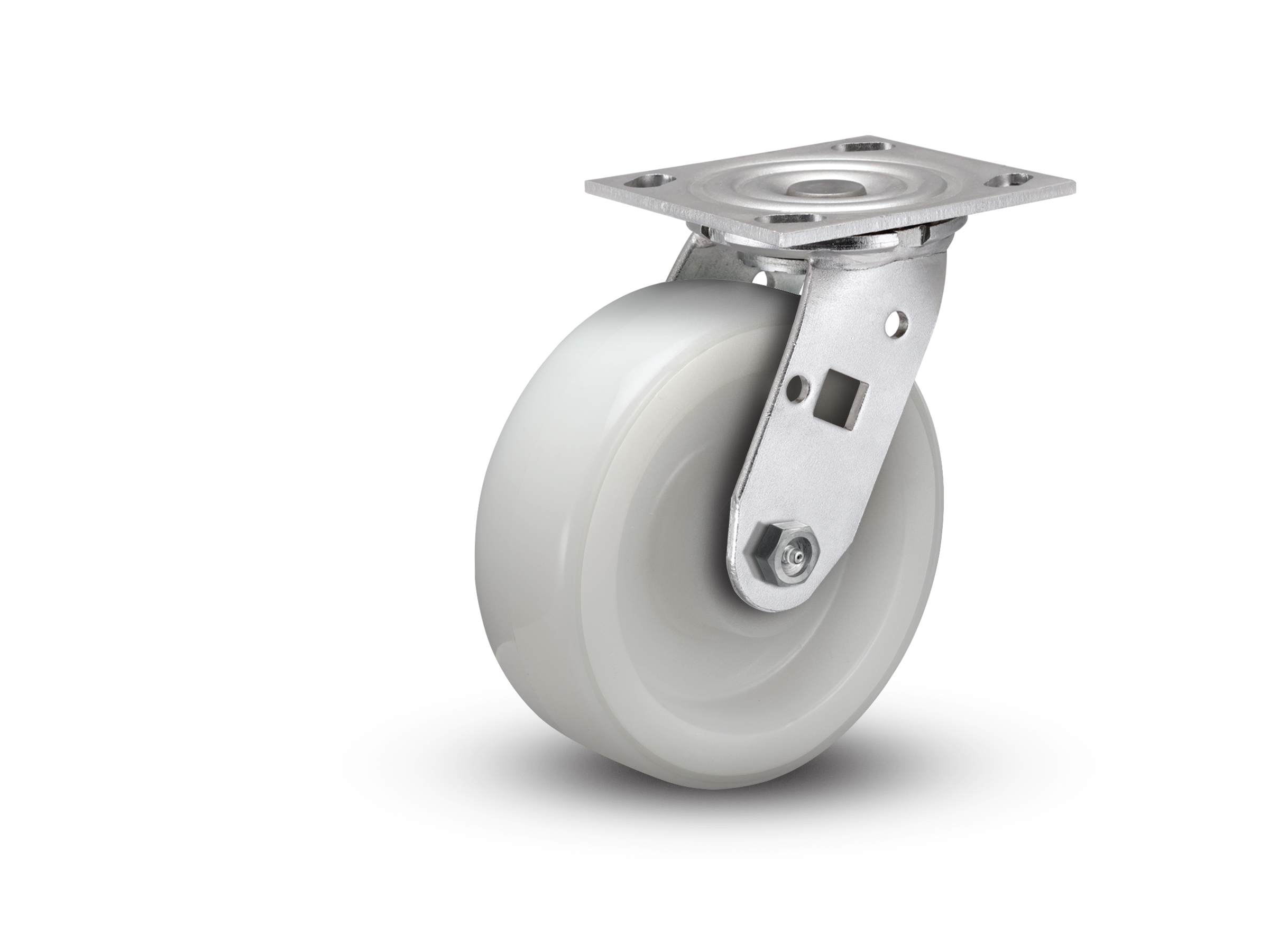 E-Line Stainless 2 Inch Wide RETORT Poly Wheel Casters